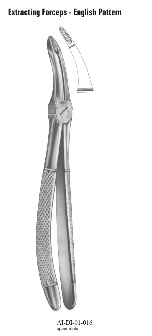 Extraction forceps English pattern-Upper roots