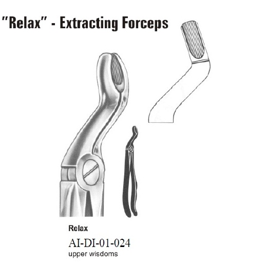 Extraction forceps Relax-Upper wisdoms