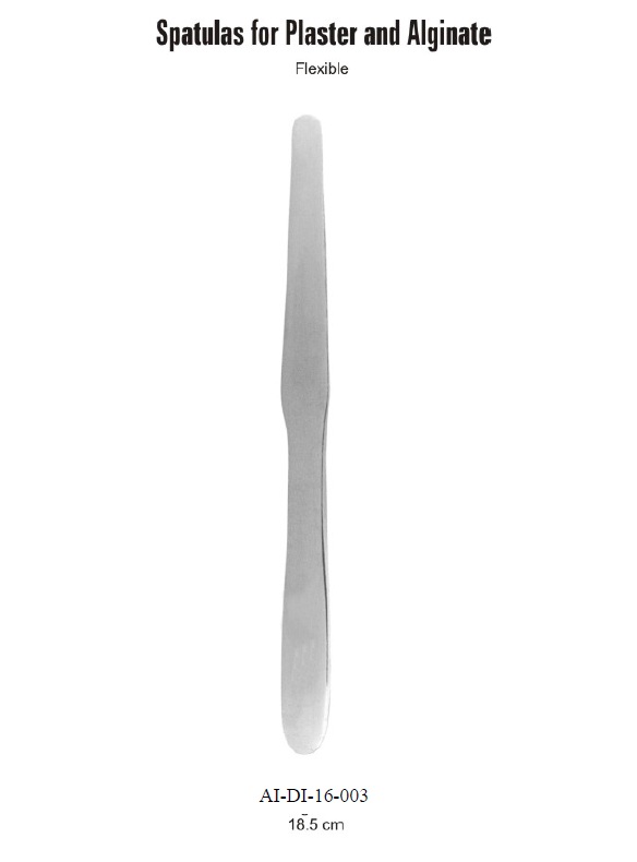 Flexible spatulas for plaster and alginate